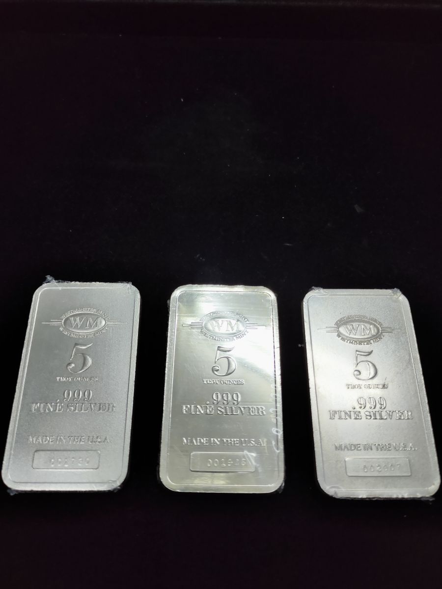 WESTMINSTER MINT silver bar 5 oz