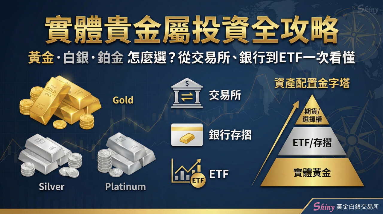 實體黃金與紙上資產比較圖