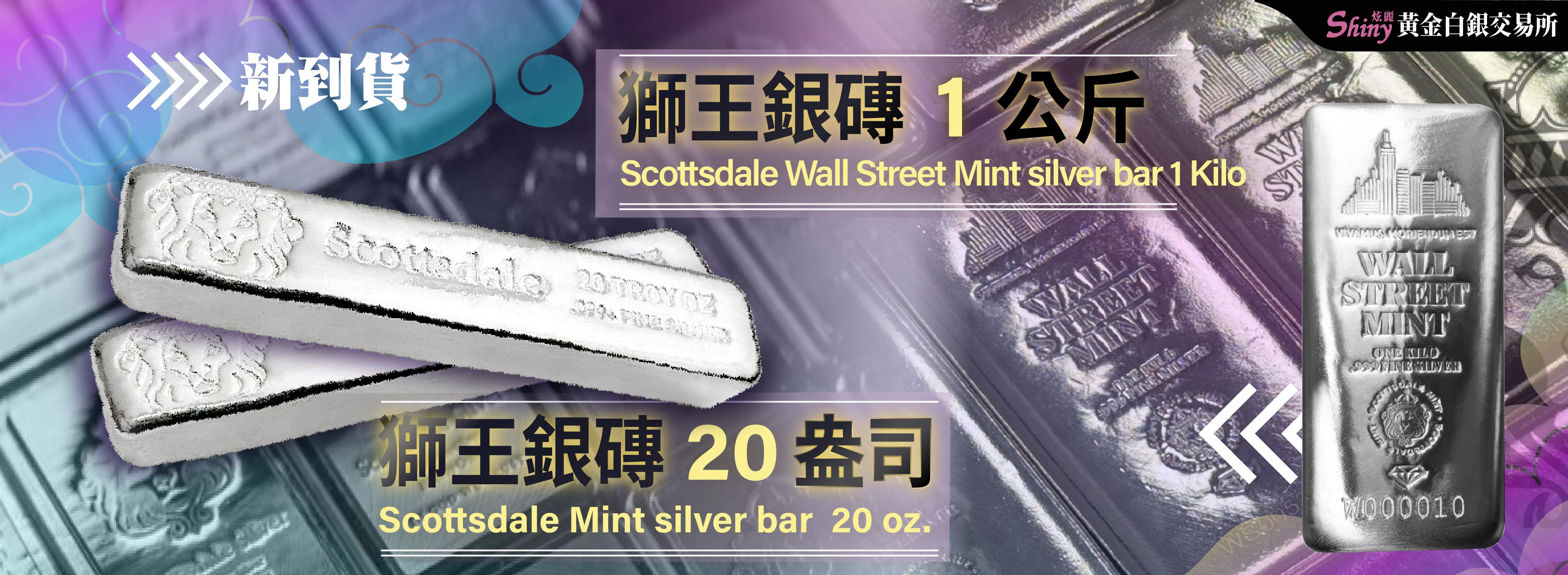 獅王銀條20盎司 1公斤