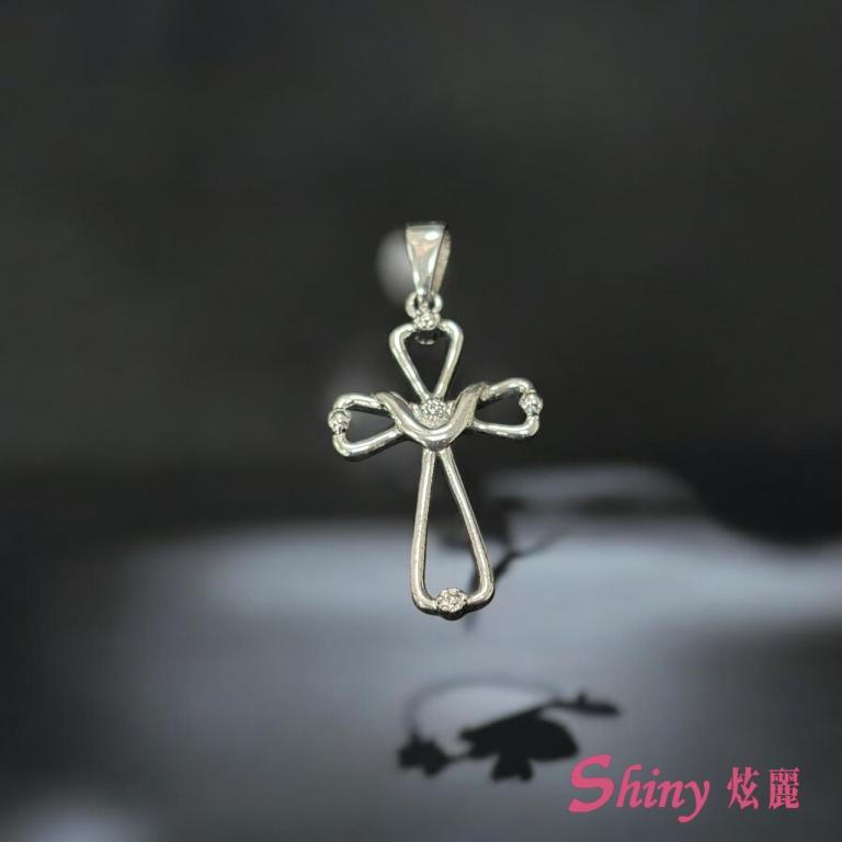 S925十字架銀墜