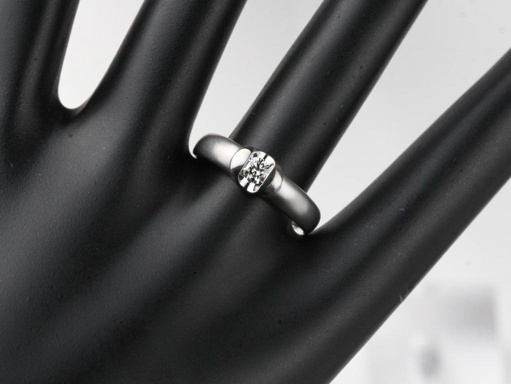 10K金經典單鑽戒戒指-女戒(放大款) 0.20ct/1p #14