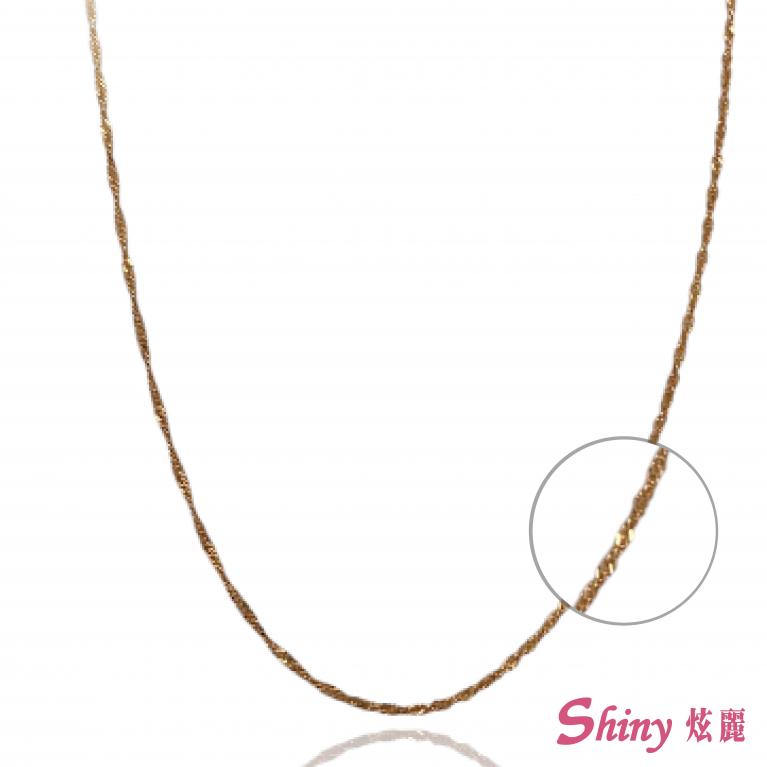 18K金色跳舞項鍊 40CM