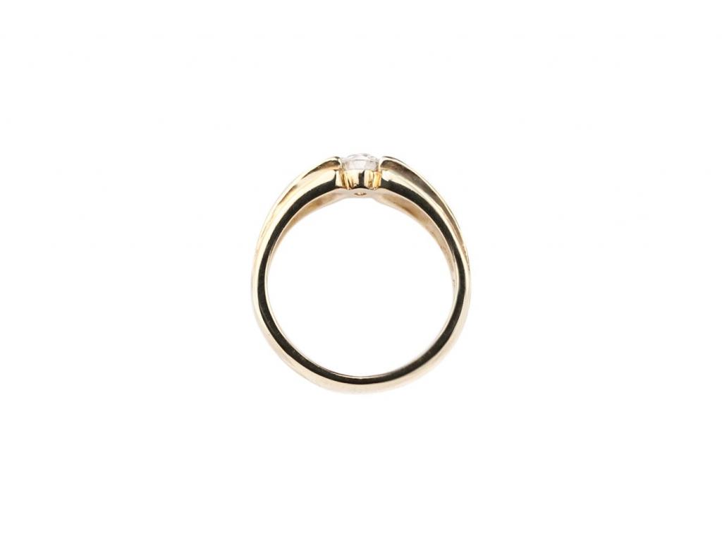 18K金經典單鑽戒戒指-女戒 0.25ct/1p  #9.5