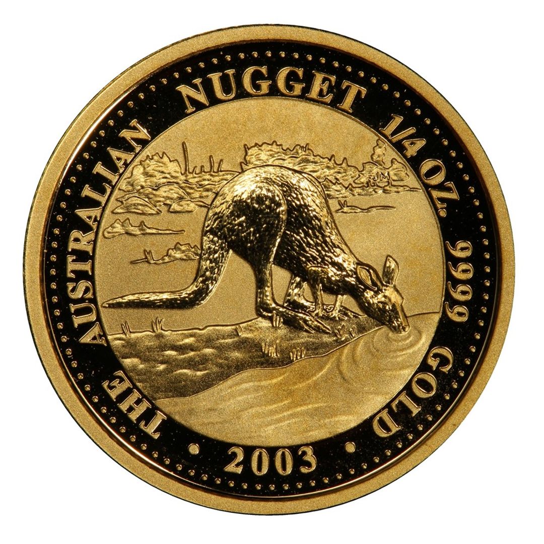2003澳洲袋鼠金幣0.25盎司
