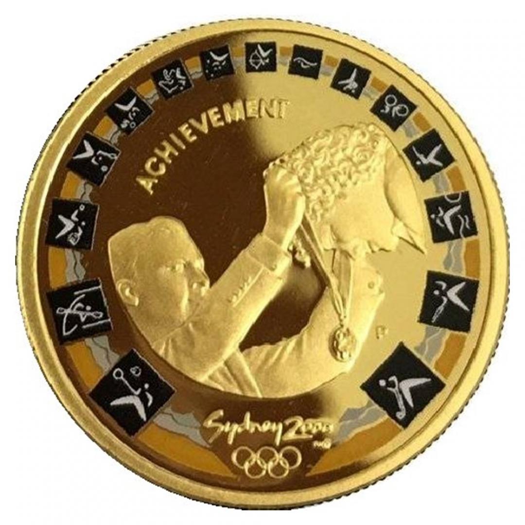 2000澳洲雪梨奧運精鑄金幣10克(頒獎典禮)