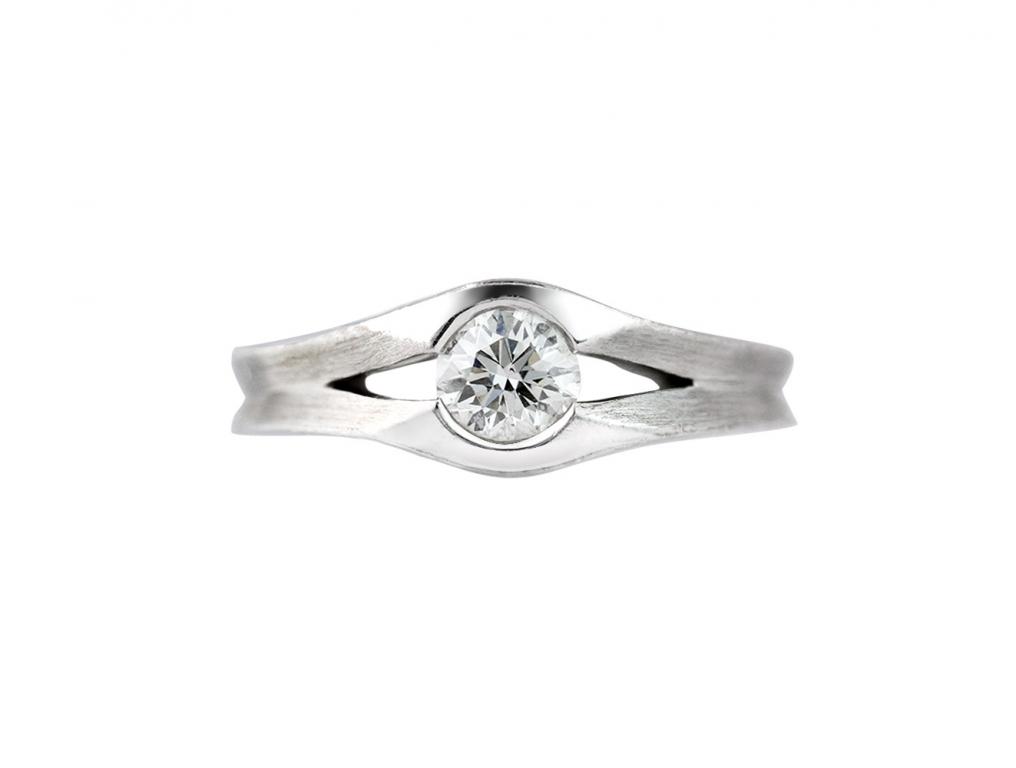 K白鑽戒戒指-女戒 0.35ct/1p
