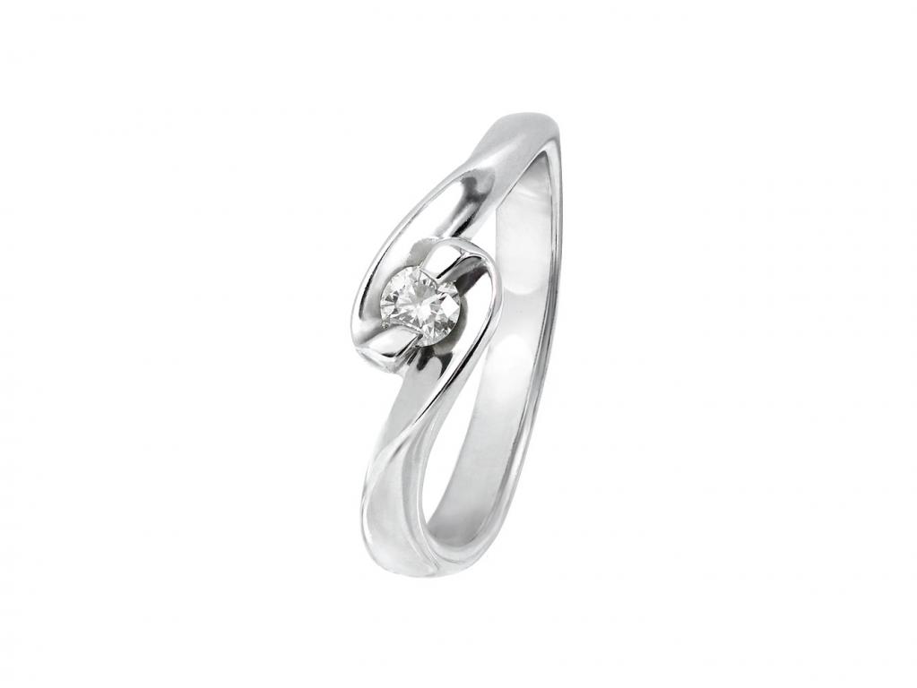 8K白鑽戒戒指 0.11ct/1P