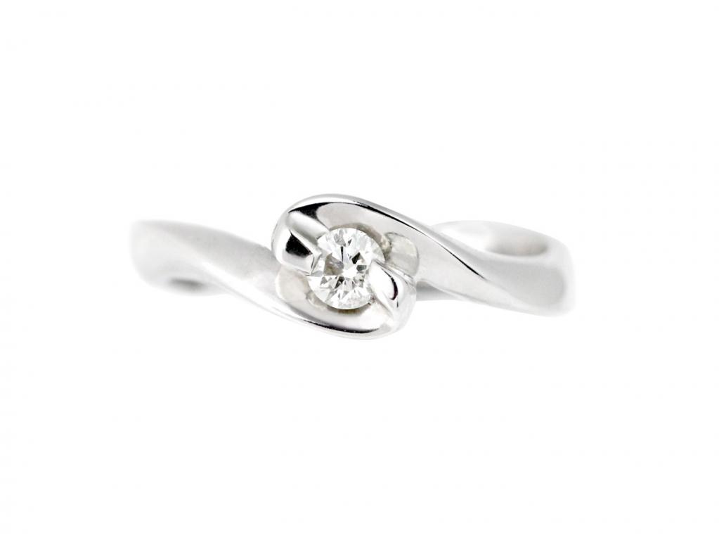 8K白鑽戒戒指 0.11ct/1P