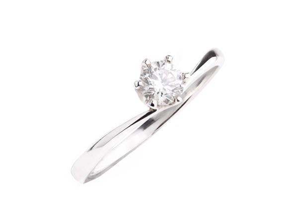 晨光之吻戒指  0.37ct  KW  戒圍#11.5