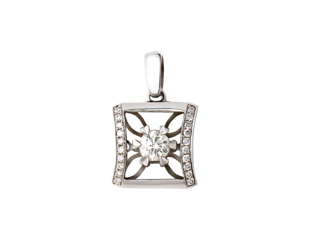 白金鑽石墜子 0.28ct/1p 0.10ct/20p