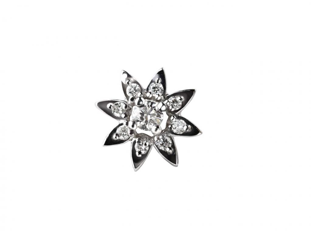閃耀白金鑽石墜子 0.10ct/1p 0.10ct/8p