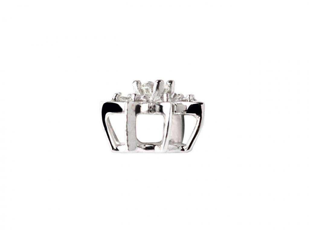 閃耀白金鑽石墜子 0.10ct/1p 0.10ct/8p