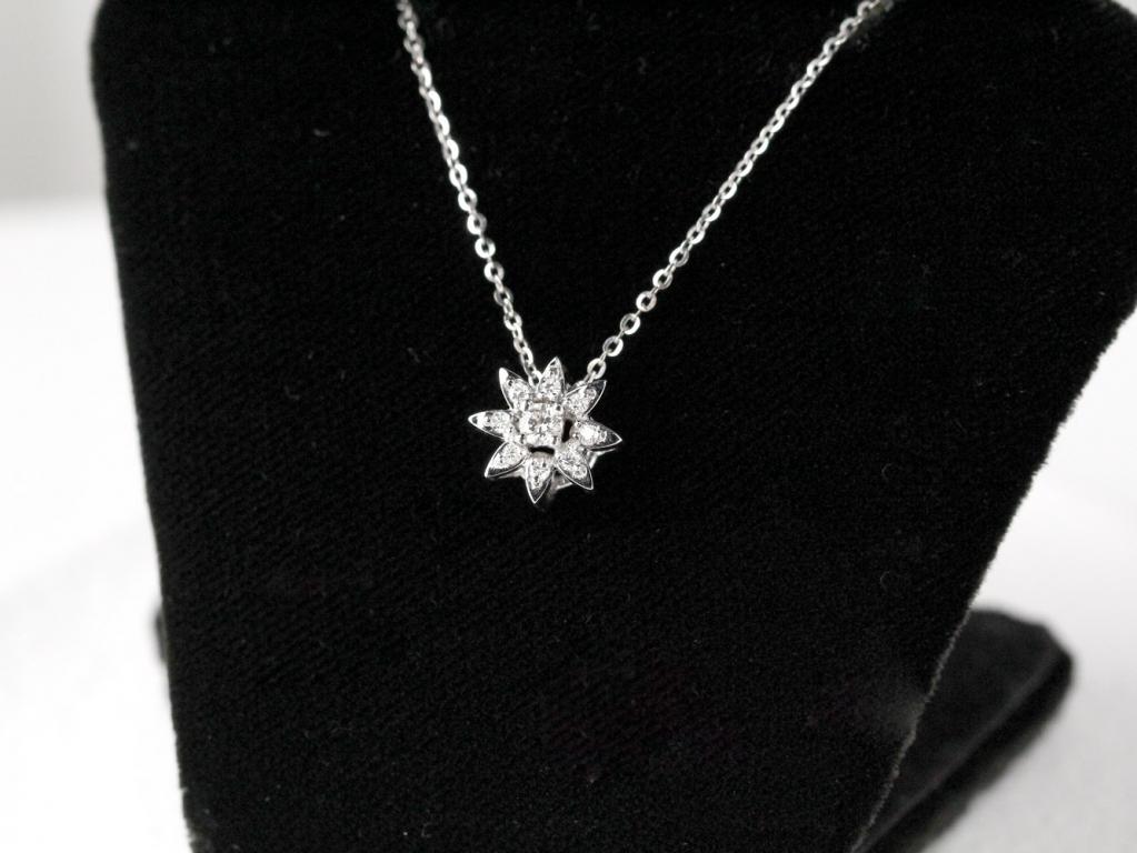 閃耀白金鑽石墜子 0.10ct/1p 0.10ct/8p