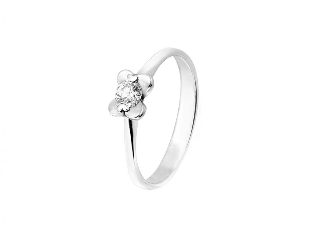白K鑽戒戒指-女戒 0.17ct/1p