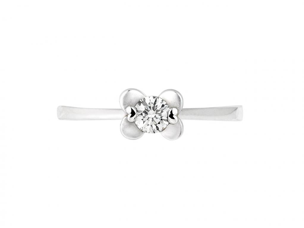 白K鑽戒戒指-女戒 0.17ct/1p
