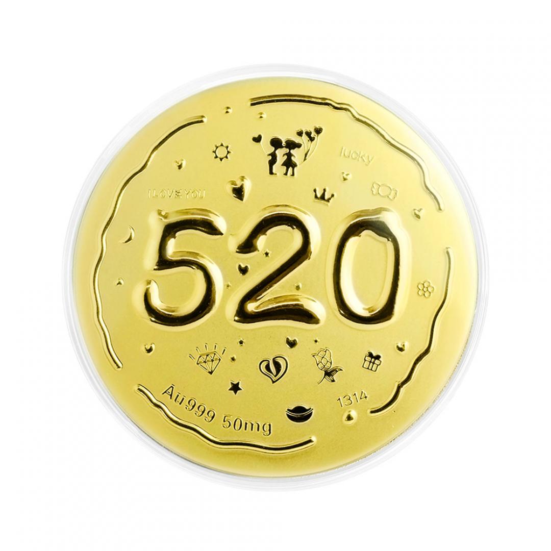 精緻擺件-大餅款 520我愛你 0.05克