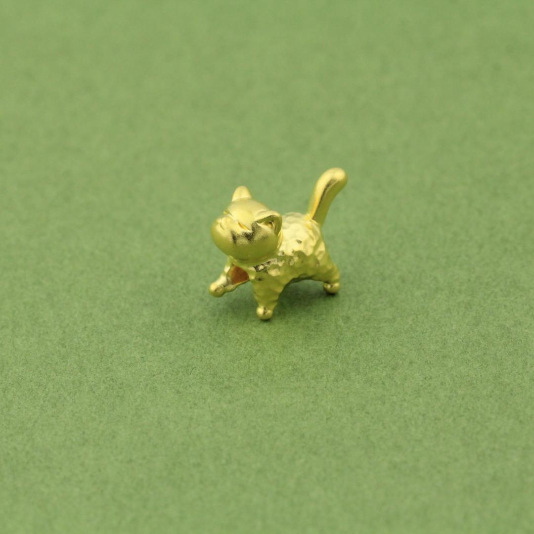 6D黃金傲嬌貓串飾 0.11錢