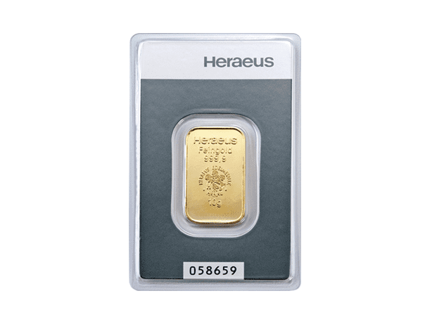 Heraeus賀利氏金條10克