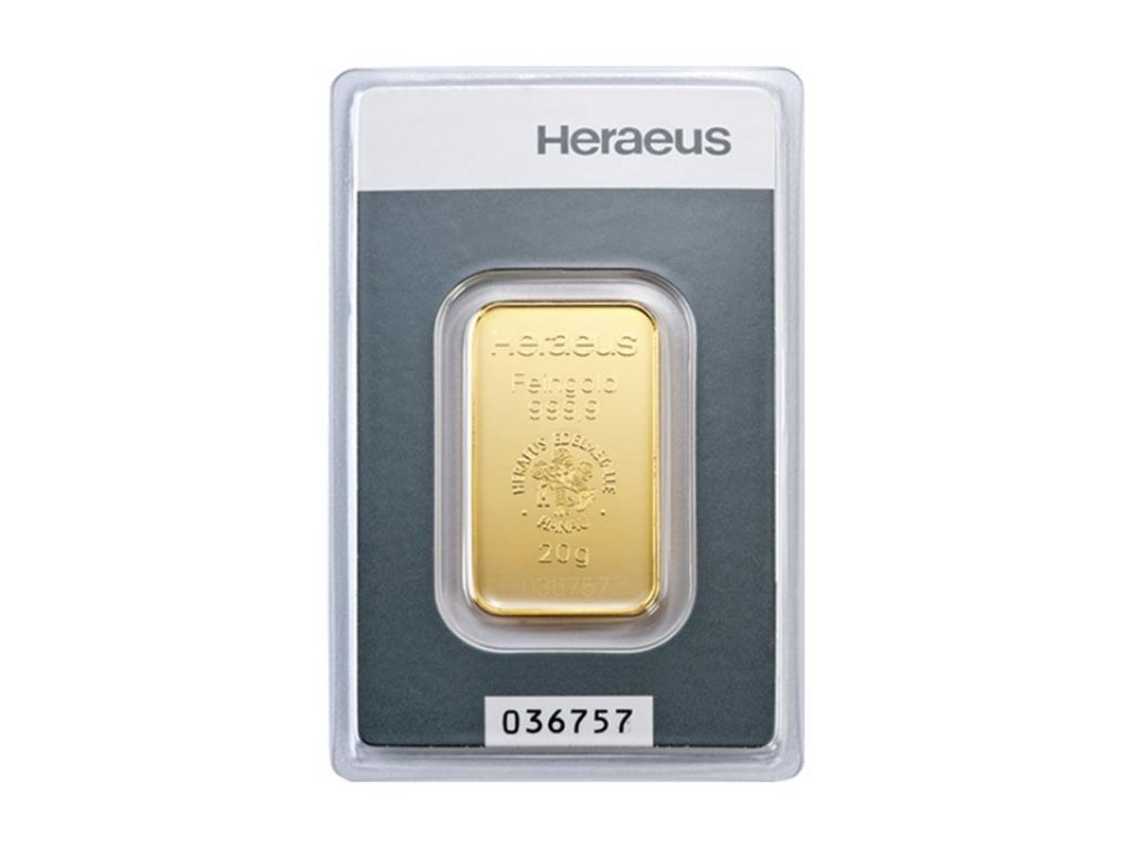 Heraeus賀利氏金條20克