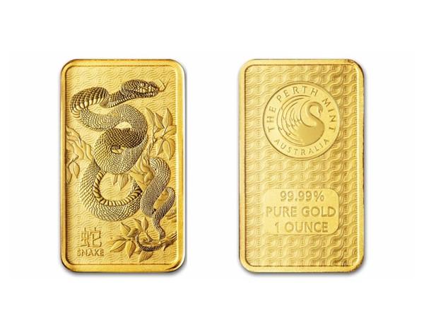 2025伯斯鑄幣廠生肖蛇年金條1盎司