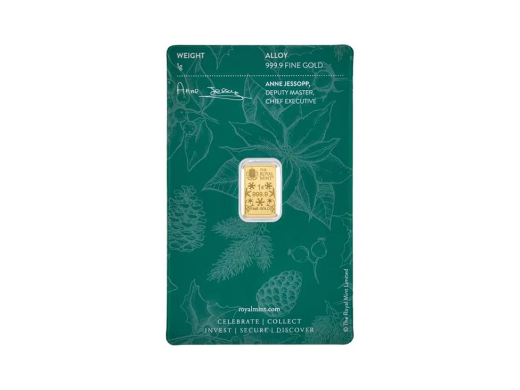 英國皇家聖誕快樂金條1克