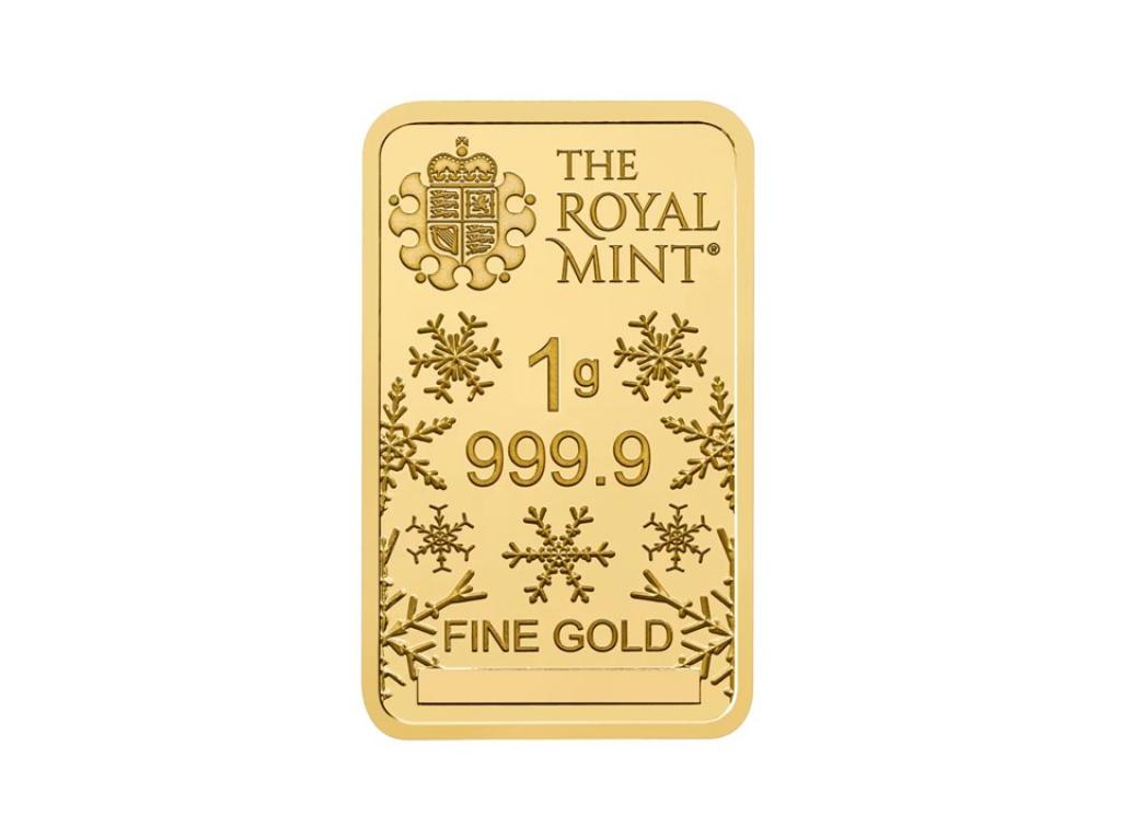 英國皇家聖誕快樂金條1克