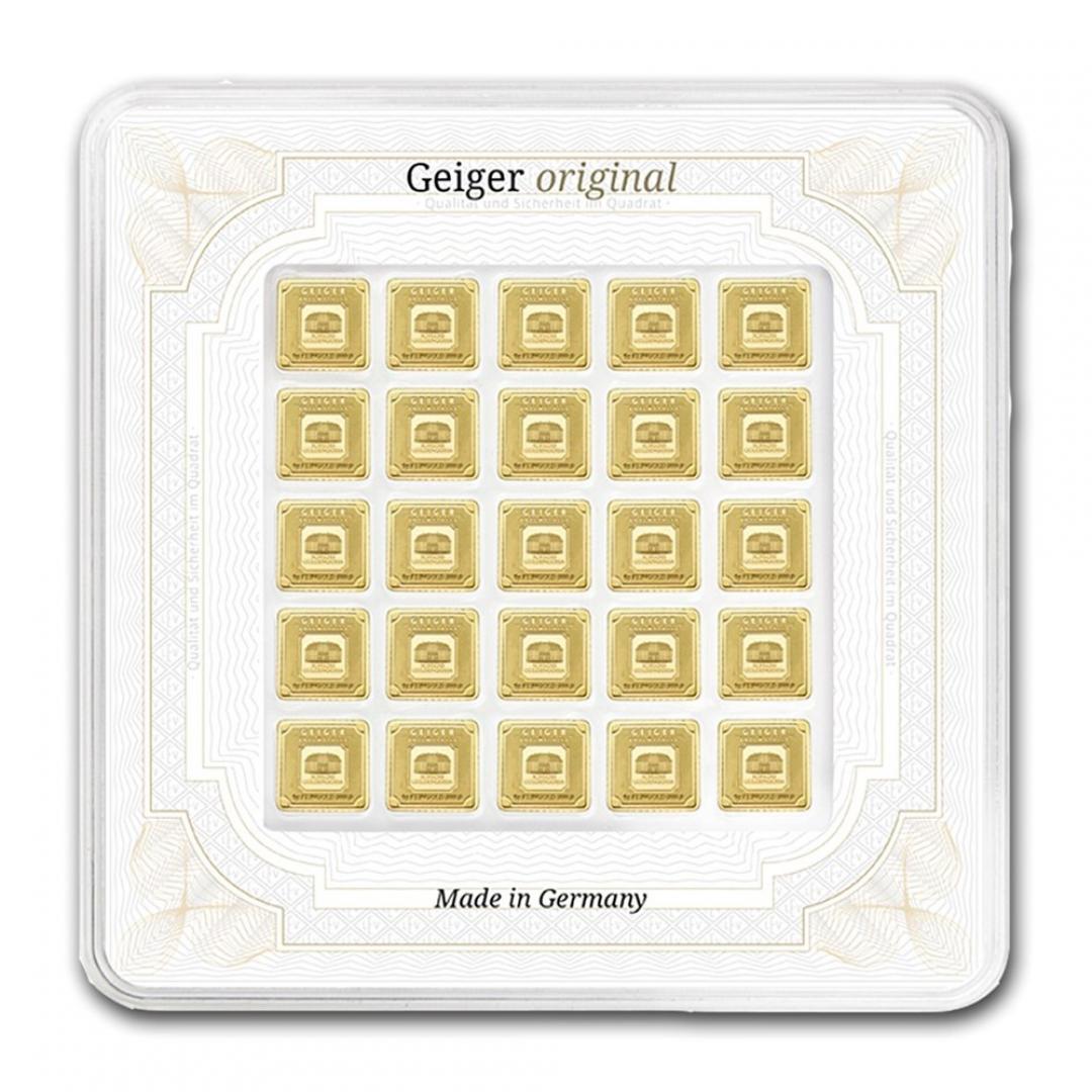 德國Geiger Edelmetalle金條25克(1克X25片)