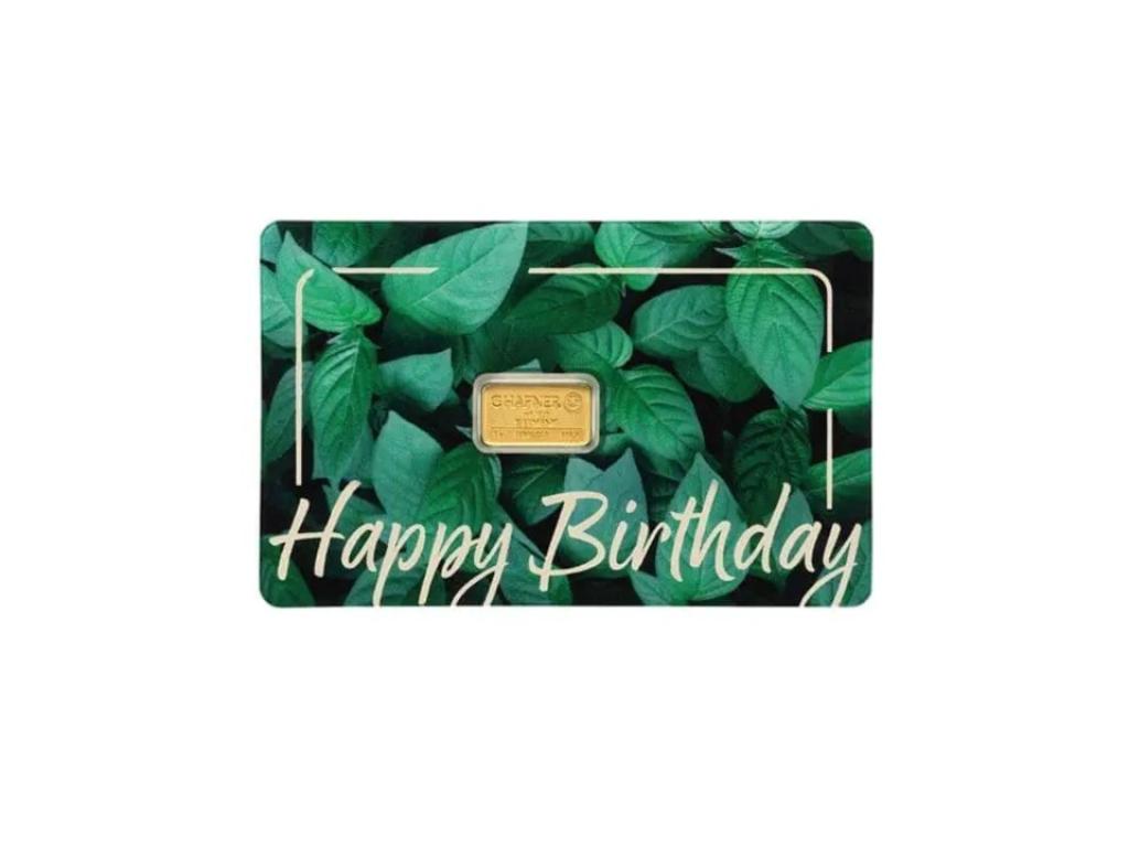 德國C.HAFNER哈夫納生日快樂金條1克