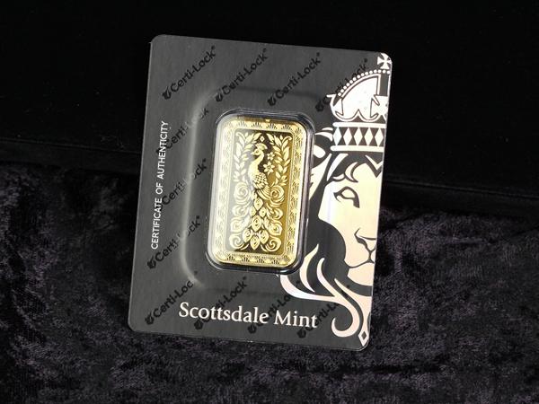 Scottsdale獅王金條1盎司-輝煌孔雀