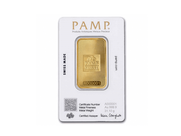 PAMP金條1盎司 - 太陽紋設計