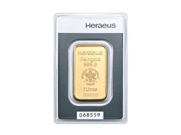Heraeus賀利氏金條1盎司