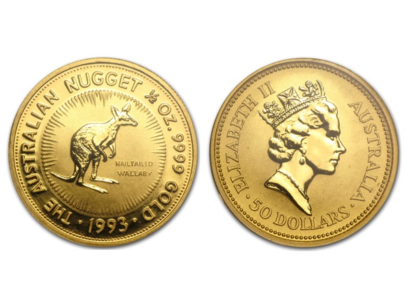 1993澳洲袋鼠金幣0.5盎司