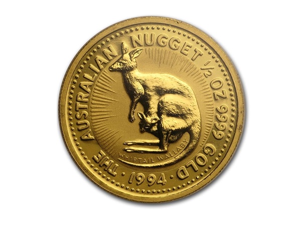 1994澳洲袋鼠金幣0.5盎司
