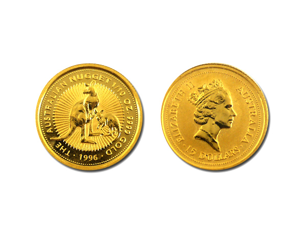 1996澳洲袋鼠金幣0.1盎司