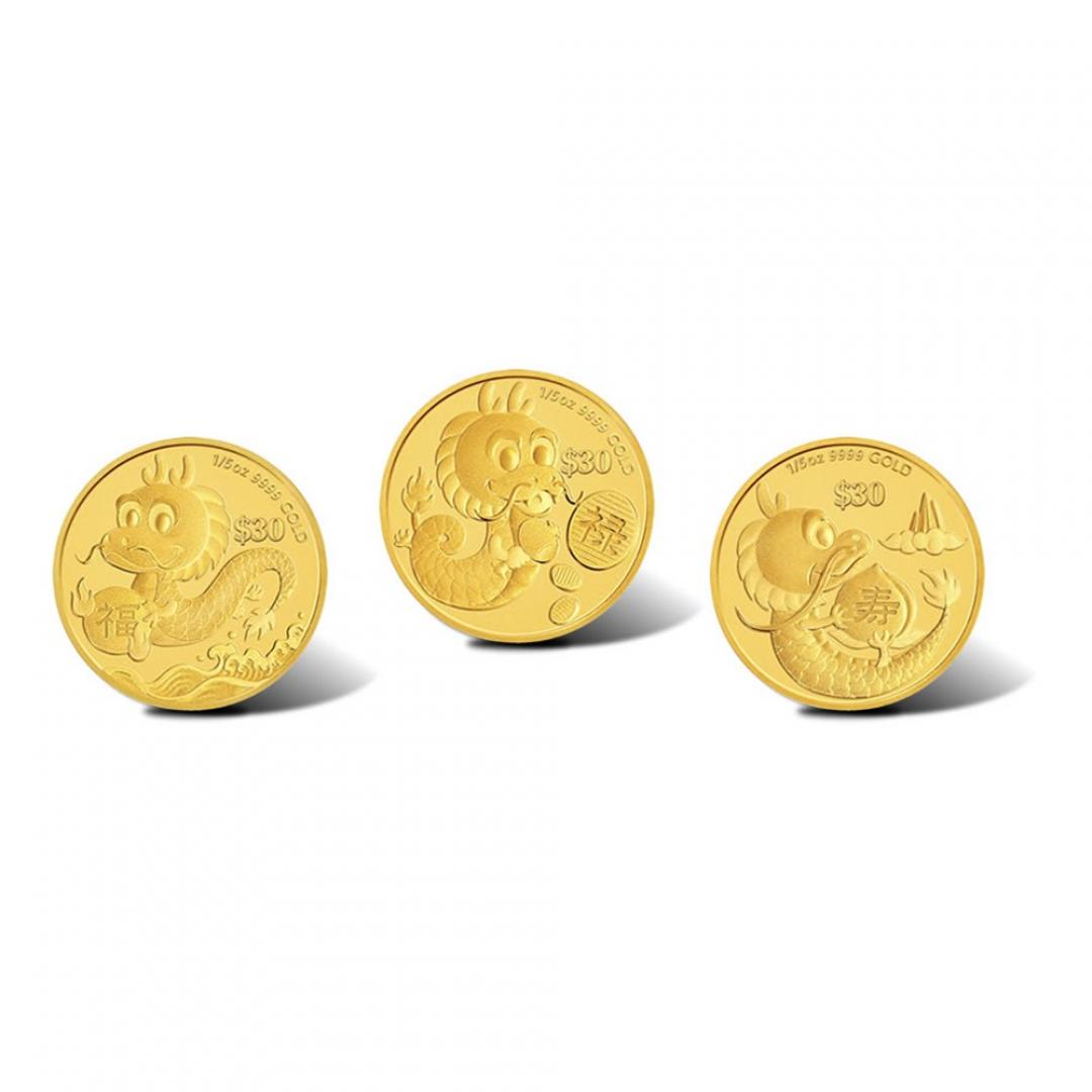 2012澳洲福祿壽龍年紀念金幣0.6盎司