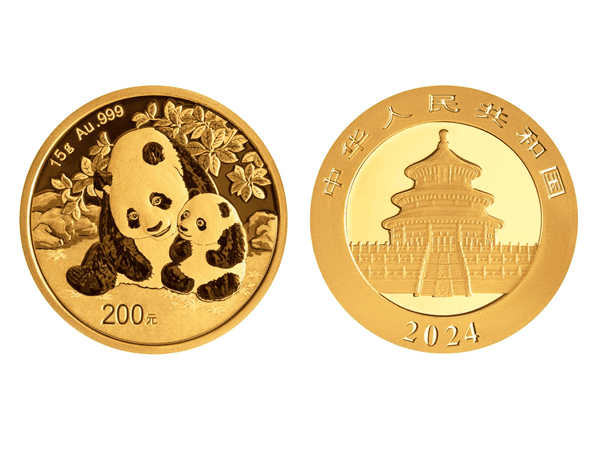 2024中國熊貓金幣15克