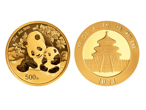 2024中國熊貓金幣30克