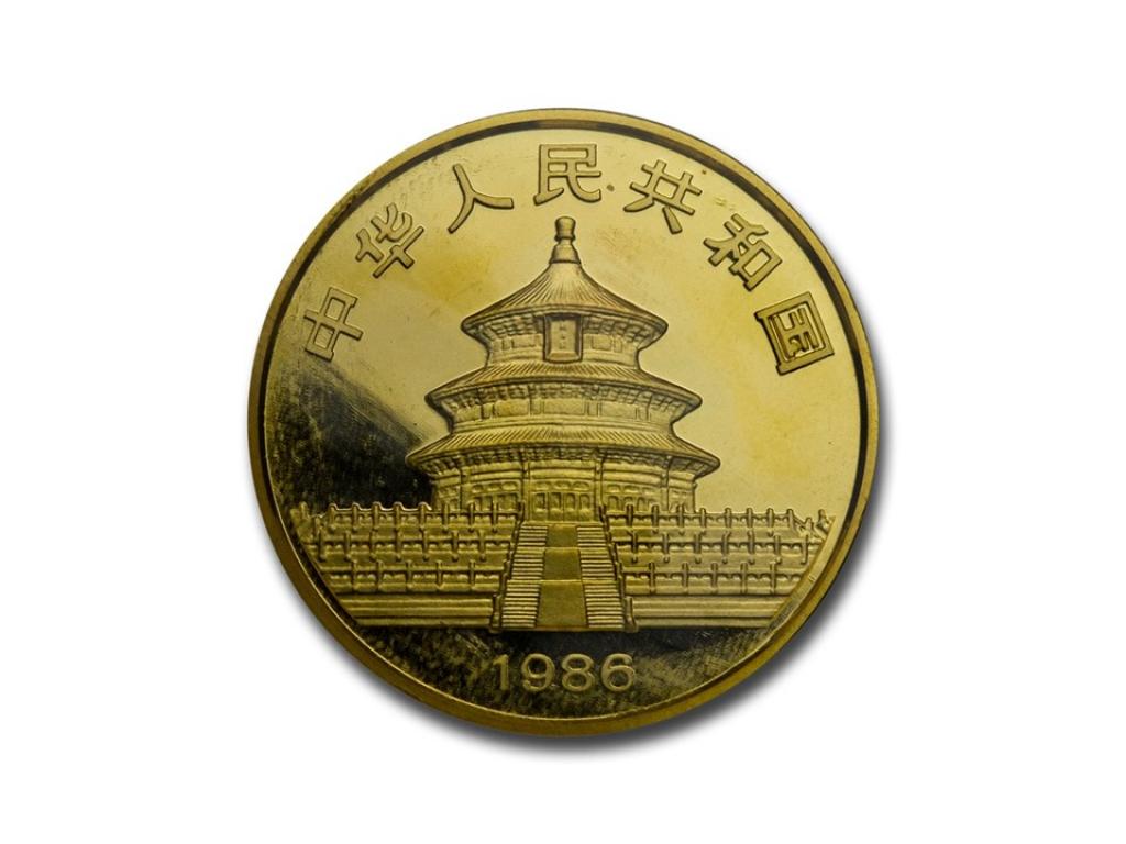 1986中國熊貓金幣1盎司