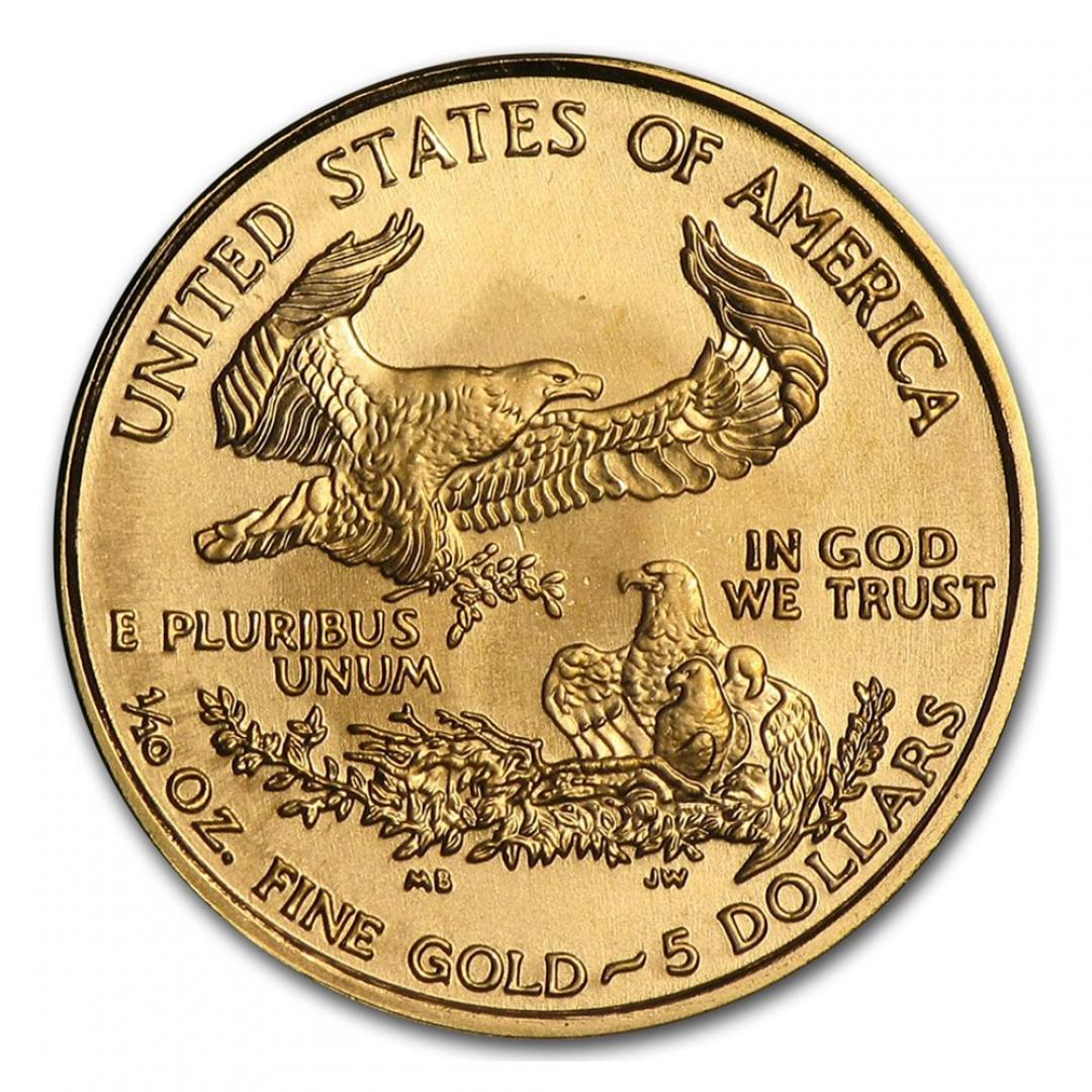 2001美國鷹揚金幣0.1盎司(22K)