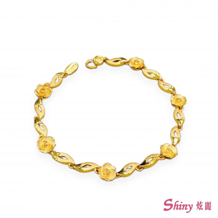 黃金玫瑰手鍊 2.62錢