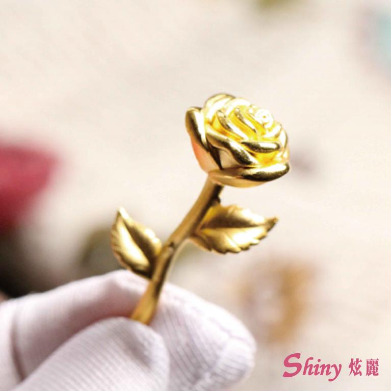 5G黃金玫瑰花 0.54錢