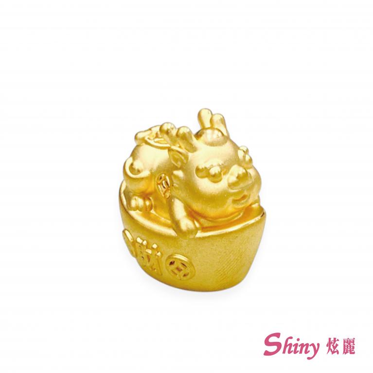 黃金招財豼貅寶寶擺件 1.38錢