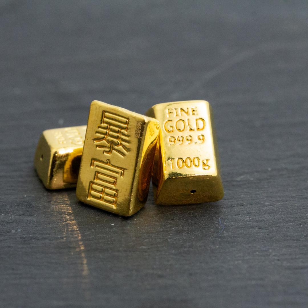 6D黃金金磚擺件 0.27錢