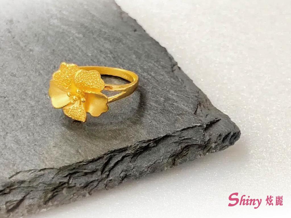 黃金花戒指 1.01錢