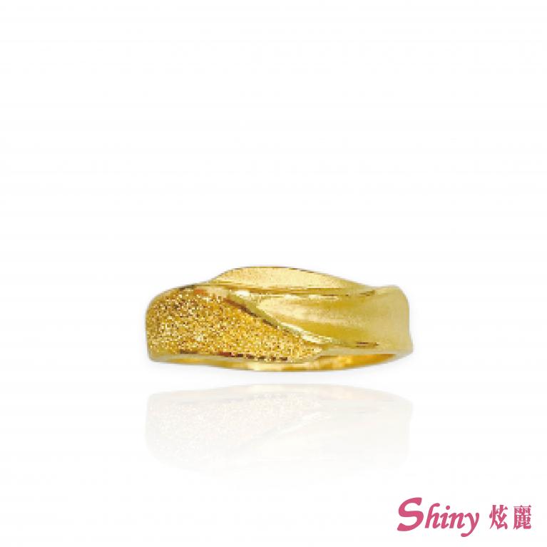 黃金流線戒指 1.51錢