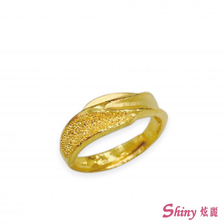 黃金流線戒指 1.51錢