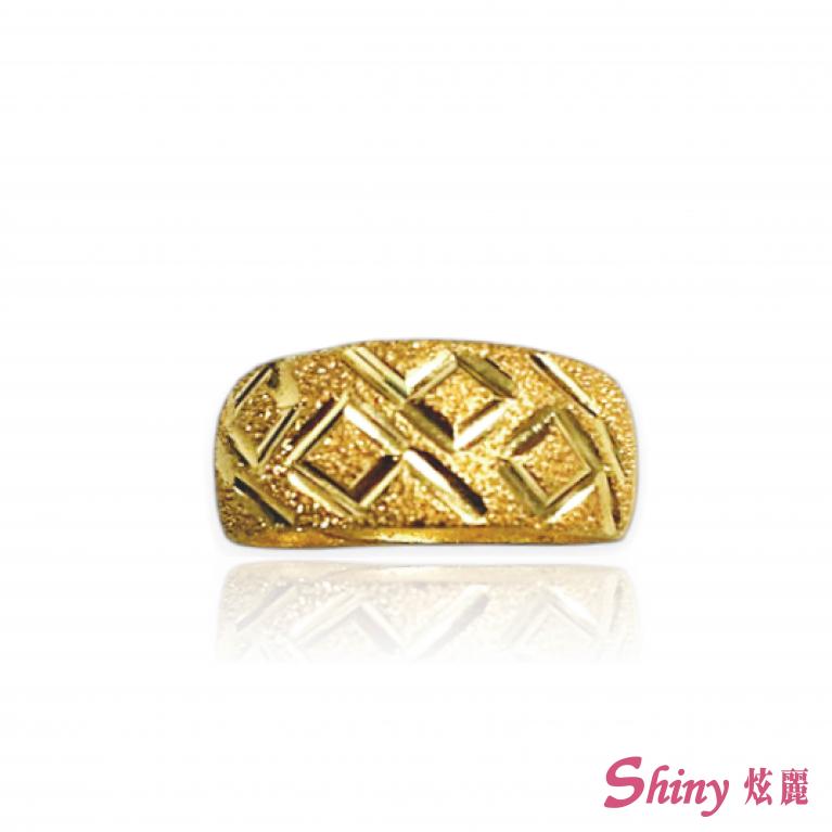黃金刻花戒指 3.02錢