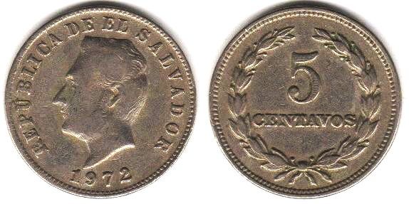 1972薩爾瓦多5分幣