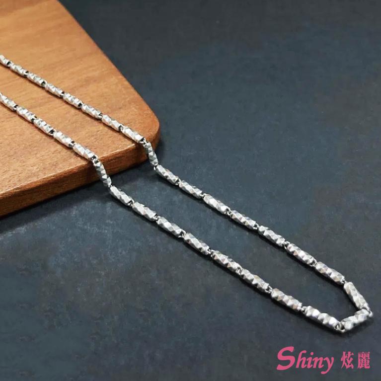PT900白金滿天星圓管鍊項鍊 3.36錢 50CM