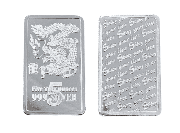 炫麗龍雕銀條5盎司精裝版（.999）